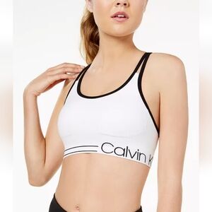 NWT Calvin Klein Black and White Sports Bra